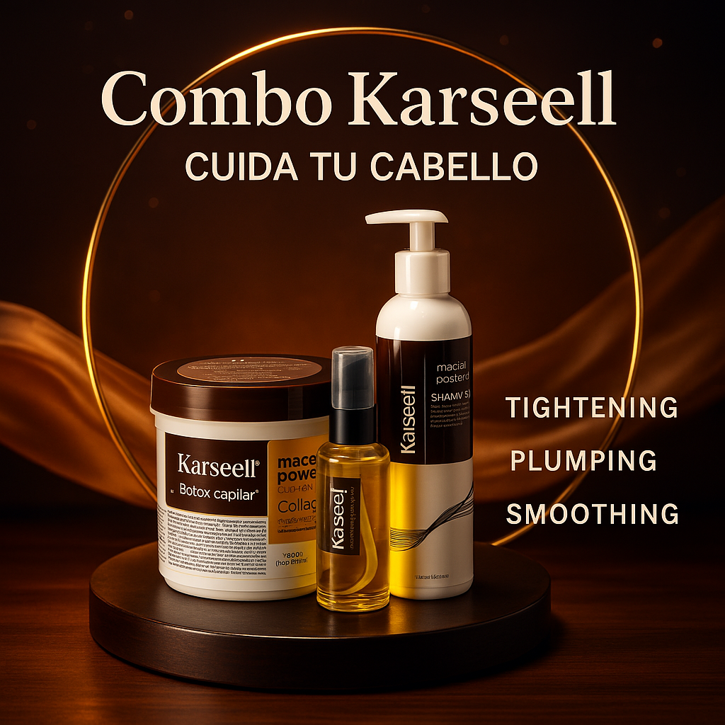 Combo Karseell – Reparación Total 3 en 1 para un Cabello de Ensueño