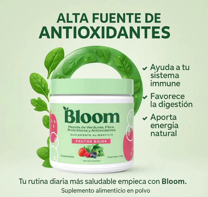 Bloom Jugo Verde – Superalimento para la digestión, energía y desintoxicación